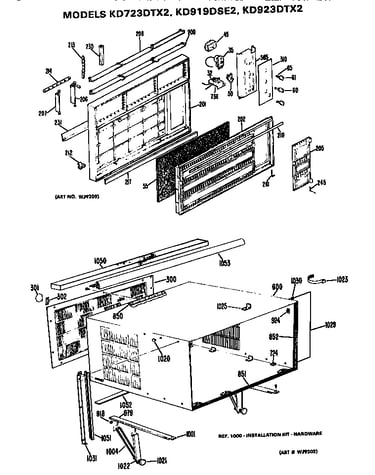 Grille and cabinet assembly