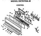 Hotpoint RK767G*J2 control diagram
