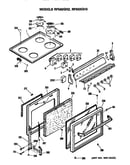 Cooktop/controls and door