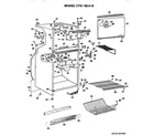 Hotpoint CTX18LHB cabinet parts diagram