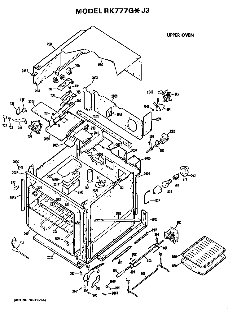 Upper oven