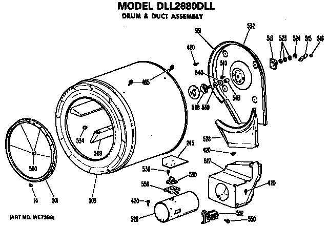 Drum and duct assembly
