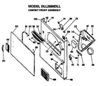 Hotpoint DLL2880DLL cabinet front diagram