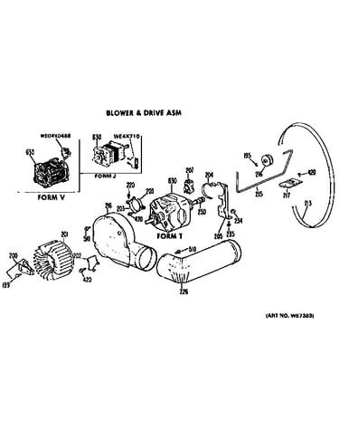 Blower and drive assembly