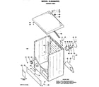 Hotpoint DLB2880DEL cabinet assembly diagram