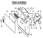Hotpoint DLB2880DEL cabinet front diagram