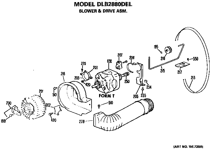 Blower and drive assembly