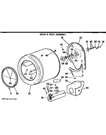 Drum and duct assembly