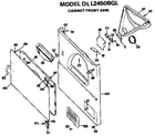 Hotpoint DLL2450BGL cabinet assembly diagram