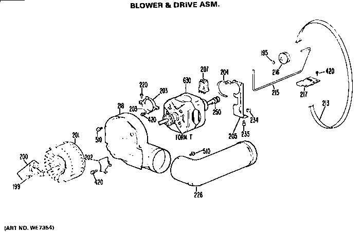 Blower and drive assembly