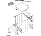 Hotpoint DLB2450BDL cabinet assembly diagram