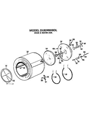 Drum and heater assembly