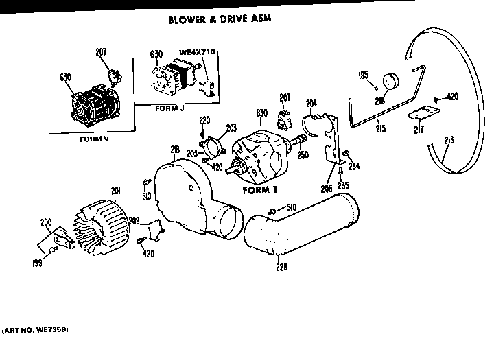 Blower and drive assembly