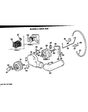 Blower and drive assembly