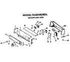 Hotpoint DLB2450BDL backsplash diagram