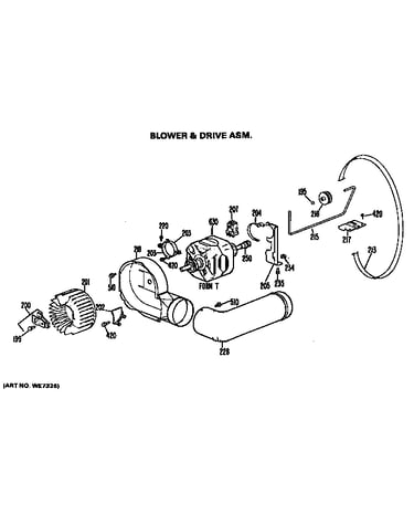 Blower and drive assembly