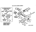 Hotpoint DLL2880DKL gas valve and burner assembly diagram