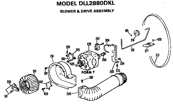 BLOWER AND DRIVE ASSEMBLY