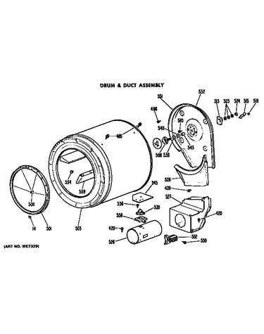 Drum and duct assembly