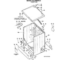 Hotpoint DLL2880DJL cabinet assembly diagram