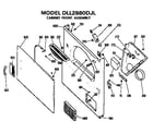 Hotpoint DLL2880DJL cabinet front diagram