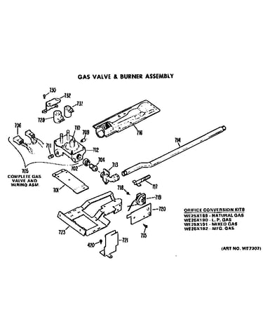 Gas vlave and burner assembly