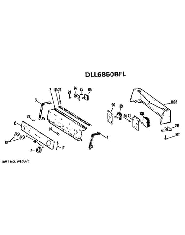 Backsplash for dll6850bfl only