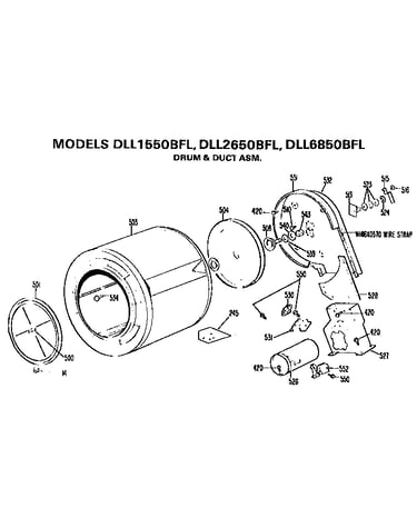 Drum and duct assembly