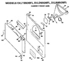 Hotpoint DLL1550BFL cabinet front diagram