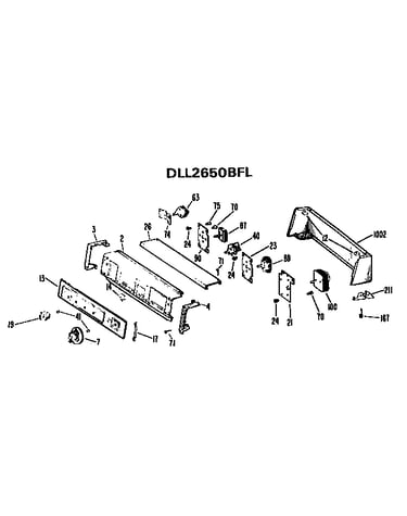 Backsplash for dll2650bfl only