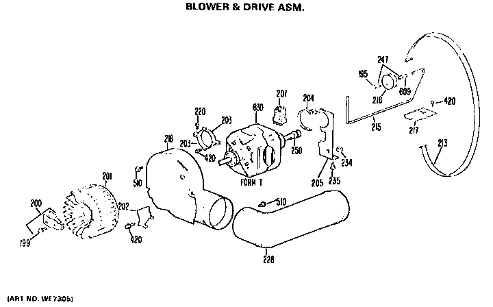 Blower and drive assembly