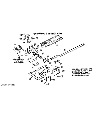 Gas valve and burner assembly