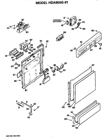 Front/control panel