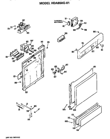 Front/control panel