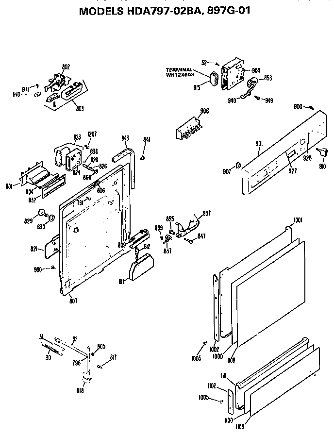 Front/control panel