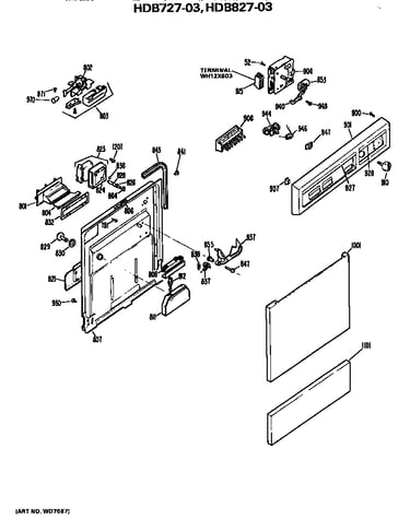 Front/control panel