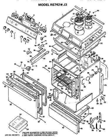 Main body/cooktop/controls