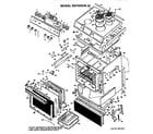 Hotpoint RS743G*J3 main body/cooktop/controls diagram