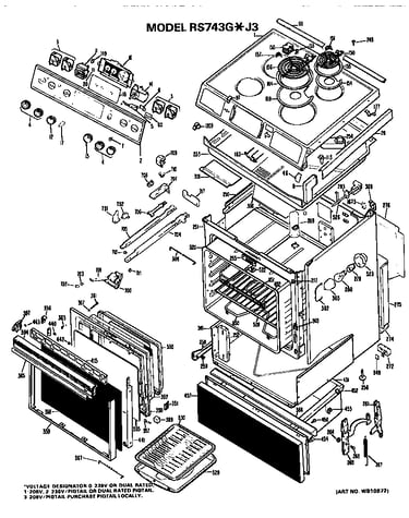 Main body/cooktop/controls
