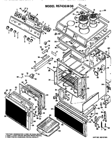 Main body/cooktop/controls