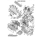 Hotpoint RB737*D4 main body/cooktop/controls diagram