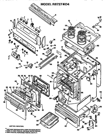 Main body/cooktop/controls