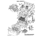 Hotpoint RB636*F4 main body/cooktop/controls diagram