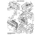 Hotpoint RB734*A6 main body/cooktop/controls diagram