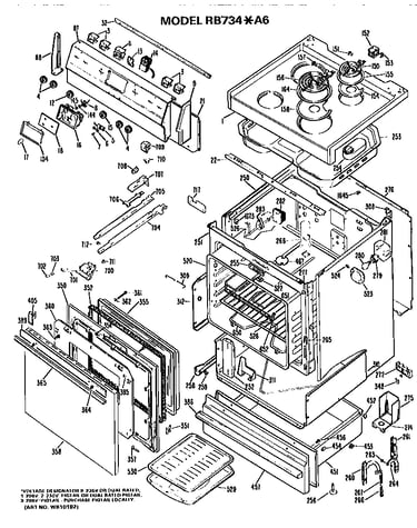 Main body/cooktop/controls