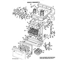 Hotpoint RB536*F4 main body/cooktop/controls diagram