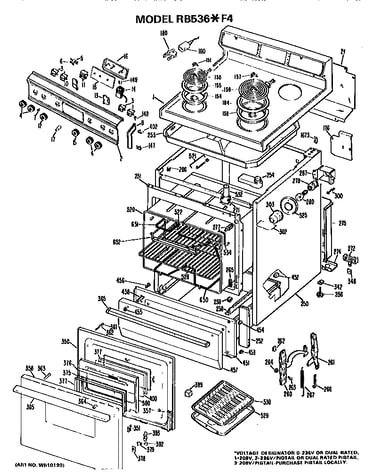 Main body/cooktop/controls