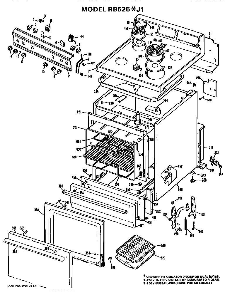 Main body/cooktop/controls