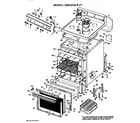 Hotpoint RB525G*J1 main body/cooktop/controls diagram
