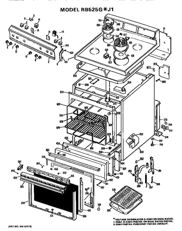 Main body/cooktop/controls
